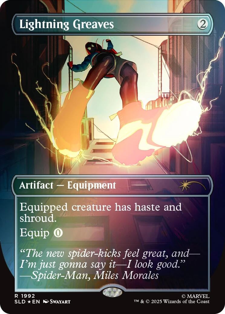Image for Lightning Greaves (1992) (Rainbow Foil) (1992) (SLD) - Magic: The Gathering