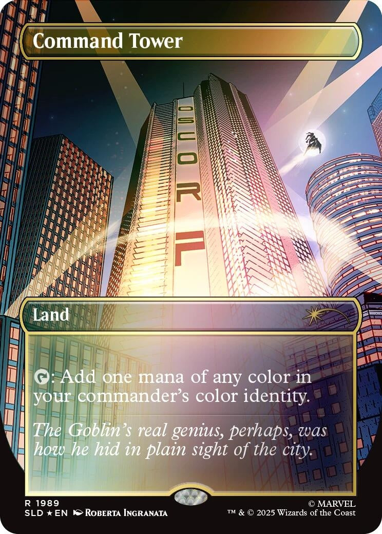 Image for Command Tower (1989) (Rainbow Foil) (1989) (SLD) - Magic: The Gathering