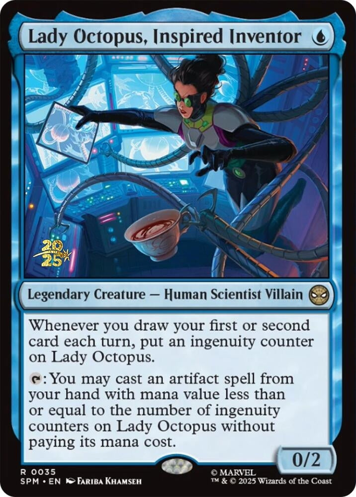 Image for Lady Octopus, Inspired Inventor (35) (PRE) - Magic: The Gathering