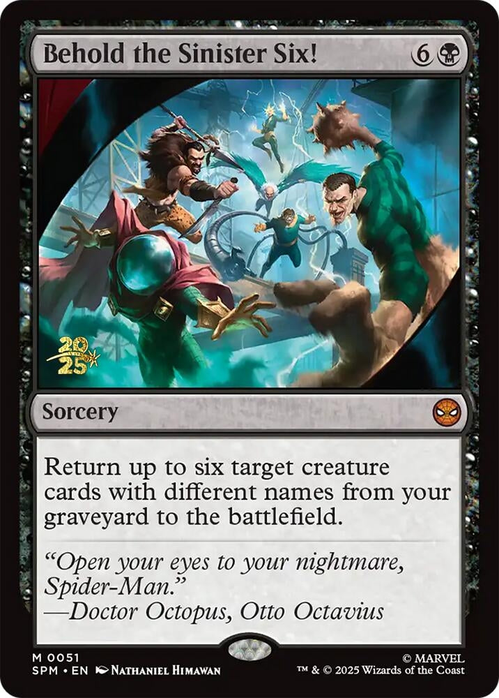 Image for Behold the Sinister Six! (51) (PRE) - Magic: The Gathering