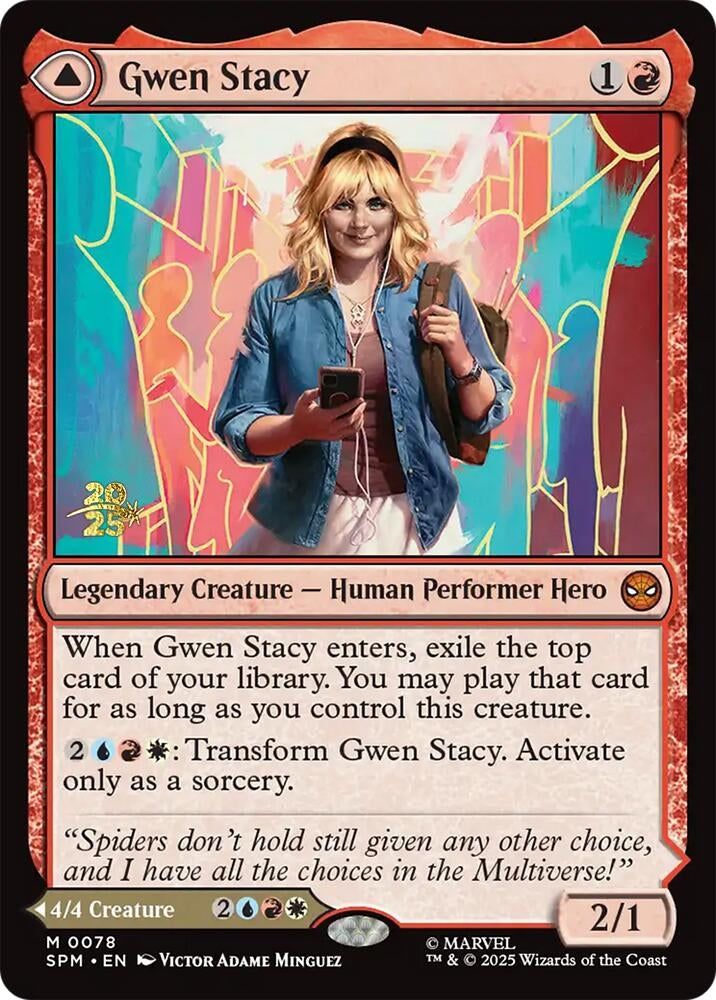 Image for Gwen Stacy (78) (PRE) - Magic: The Gathering