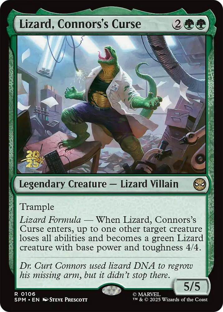 Image for Lizard, Connors's Curse (106) (PRE) - Magic: The Gathering
