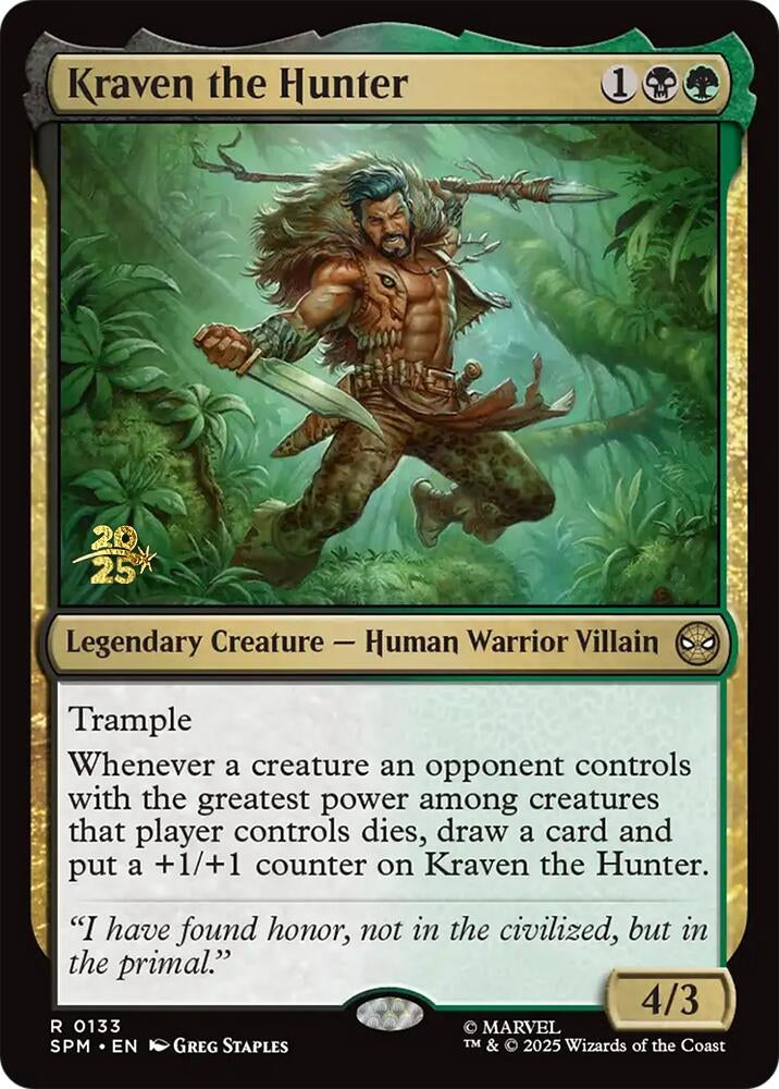 Image for Kraven the Hunter (133) (PRE) - Magic: The Gathering
