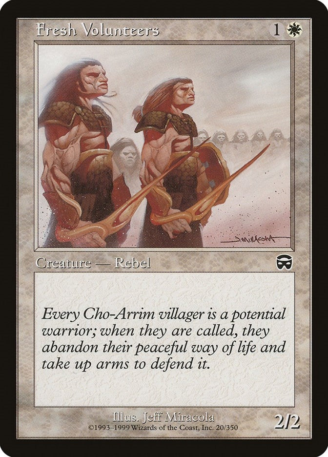 Image for Fresh Volunteers (20) (MMQ) - Magic: The Gathering