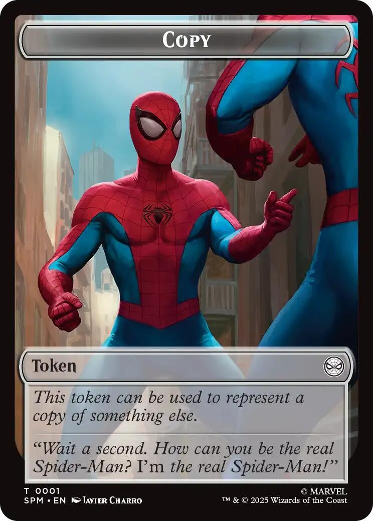 Image for Copy // Human Citizen Double-Sided Token (1 // 4) (SPM) - Magic: The Gathering