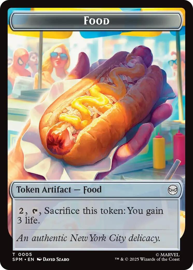 Image for Food // Robot Double-Sided Token (5 // 6) (SPM) - Magic: The Gathering