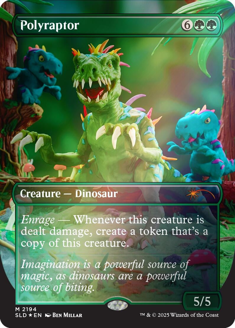 Image for Polyraptor (Rainbow Foil) (2194) (SLD) - Magic: The Gathering