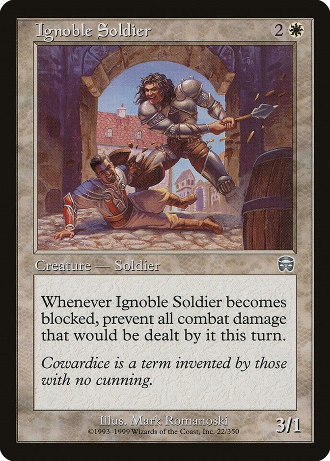 Image for Ignoble Soldier (22) (MMQ) - Magic: The Gathering