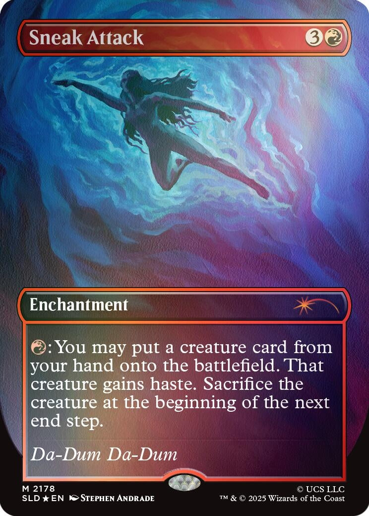 Image for Sneak Attack (Rainbow Foil) (2178) (SLD) - Magic: The Gathering