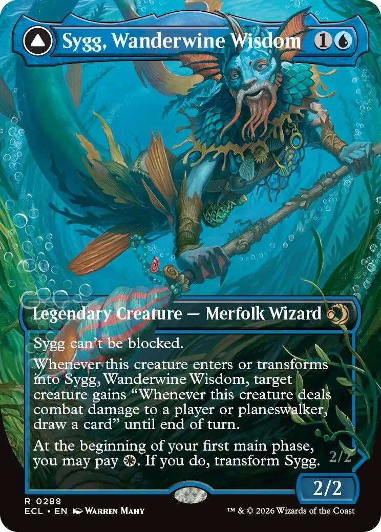 Image for Sygg, Wanderwine Wisdom (Borderless) (288) (ECL) - Magic: The Gathering