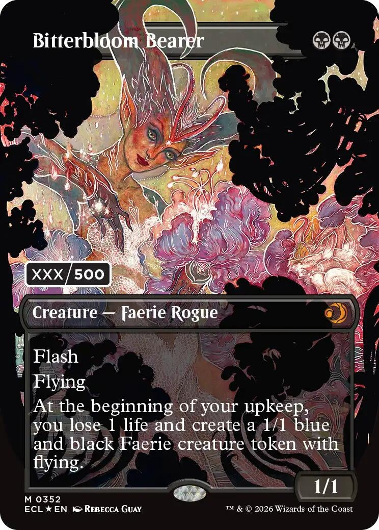 Image for Bitterbloom Bearer (Borderless) (Serial Numbered) (352) (ECL) - Magic: The Gathering