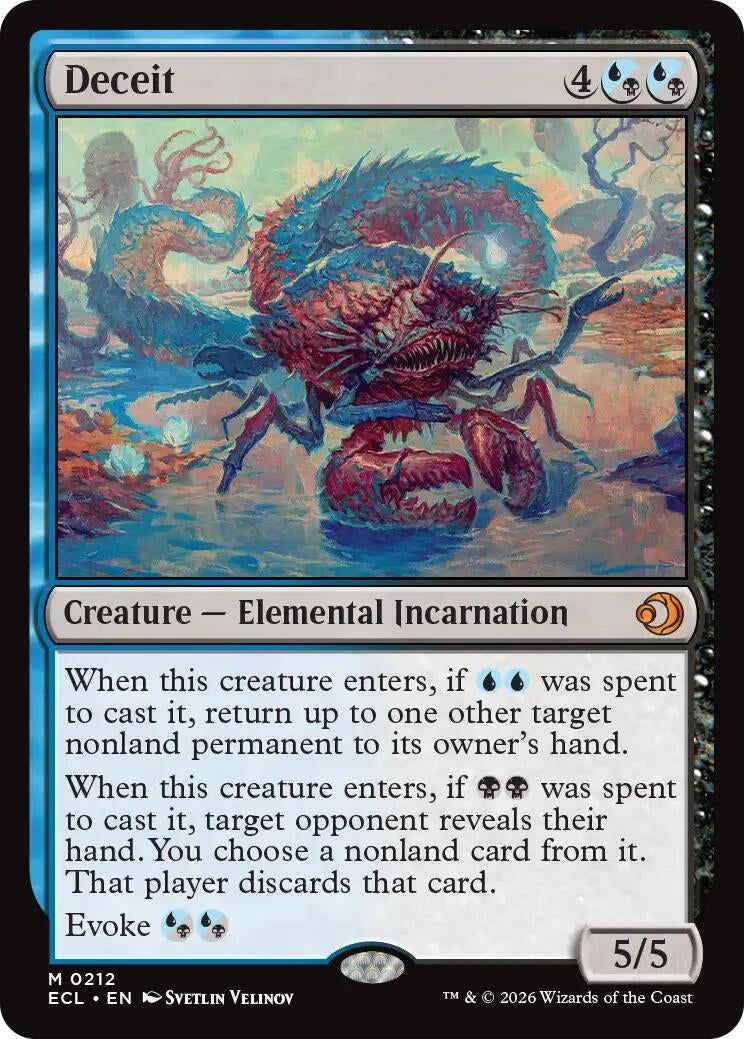 Image for Deceit (212) (ECL) - Magic: The Gathering