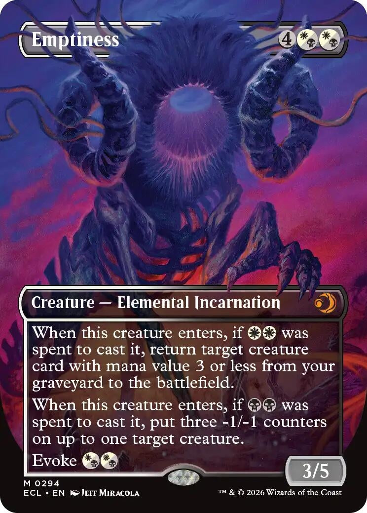 Image for Emptiness (Borderless) (294) (ECL) - Magic: The Gathering
