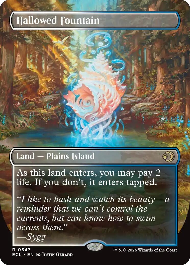 Image for Hallowed Fountain (Borderless) (347) (ECL) - Magic: The Gathering
