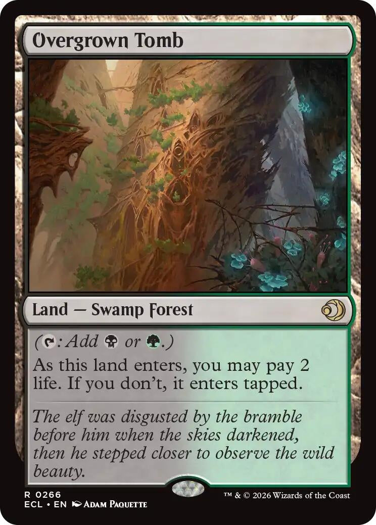 Image for Overgrown Tomb (266) (ECL) - Magic: The Gathering