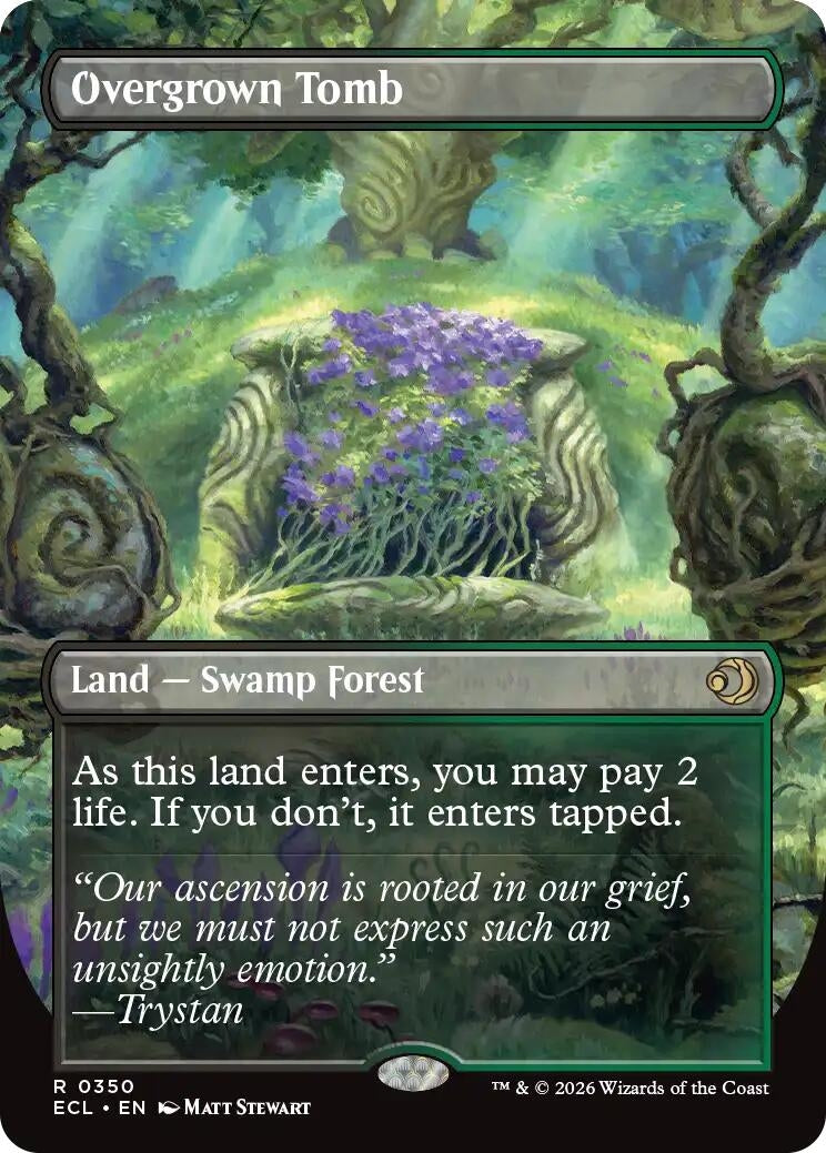 Image for Overgrown Tomb (Borderless) (350) (ECL) - Magic: The Gathering