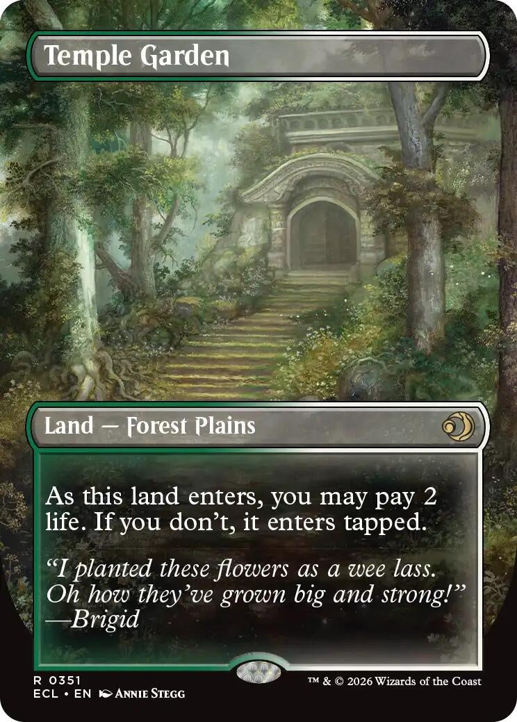 Image for Temple Garden (Borderless) (351) (ECL) - Magic: The Gathering