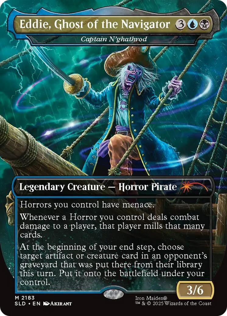 Image for Eddie, Ghost of the Navigator - Captain N'ghathrod (2183) (SLD) - Magic: The Gathering