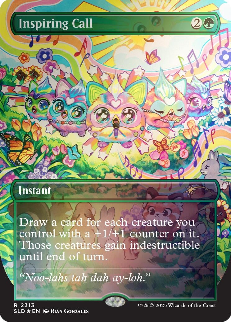 Image for Inspiring Call (Rainbow Foil) (2313) (SLD) - Magic: The Gathering