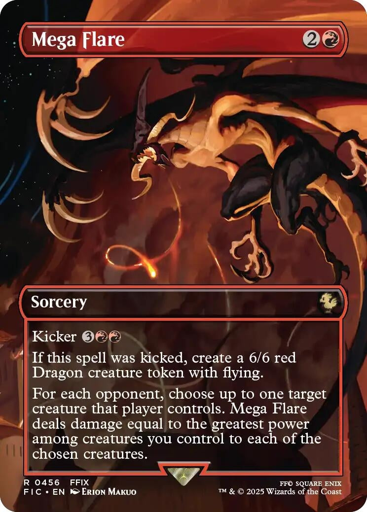 Image for Mega Flare (Borderless) (456) (FIC) - Magic: The Gathering