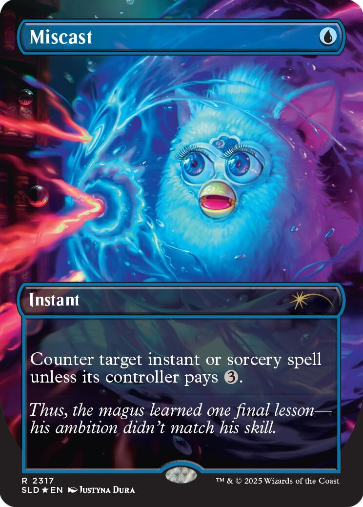 Image for Miscast (Rainbow Foil) (2317) (SLD) - Magic: The Gathering