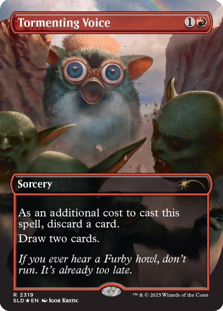 Image for Tormenting Voice (Rainbow Foil) (2319) (SLD) - Magic: The Gathering