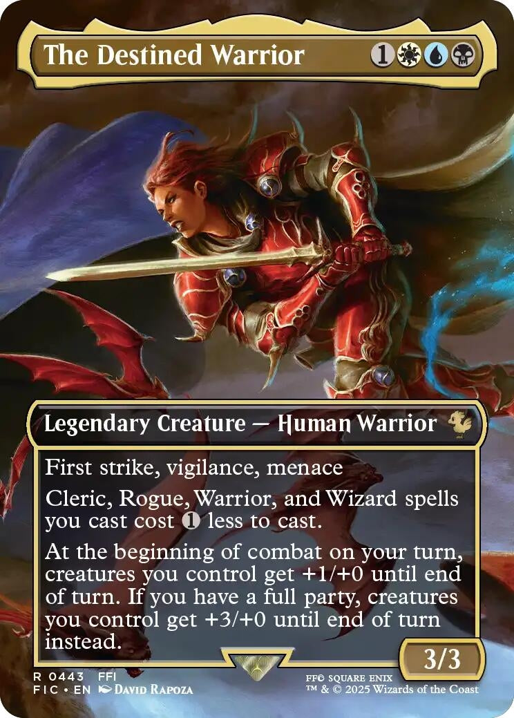 Image for The Destined Warrior (Borderless) (443) (FIC) - Magic: The Gathering