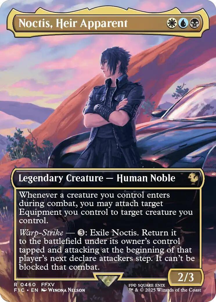 Image for Noctis, Heir Apparent (Borderless) (460) (FIC) - Magic: The Gathering