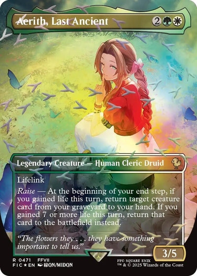 Aerith, Last Ancient (Borderless) (Chocobo Track Foil) (471) (FIC)