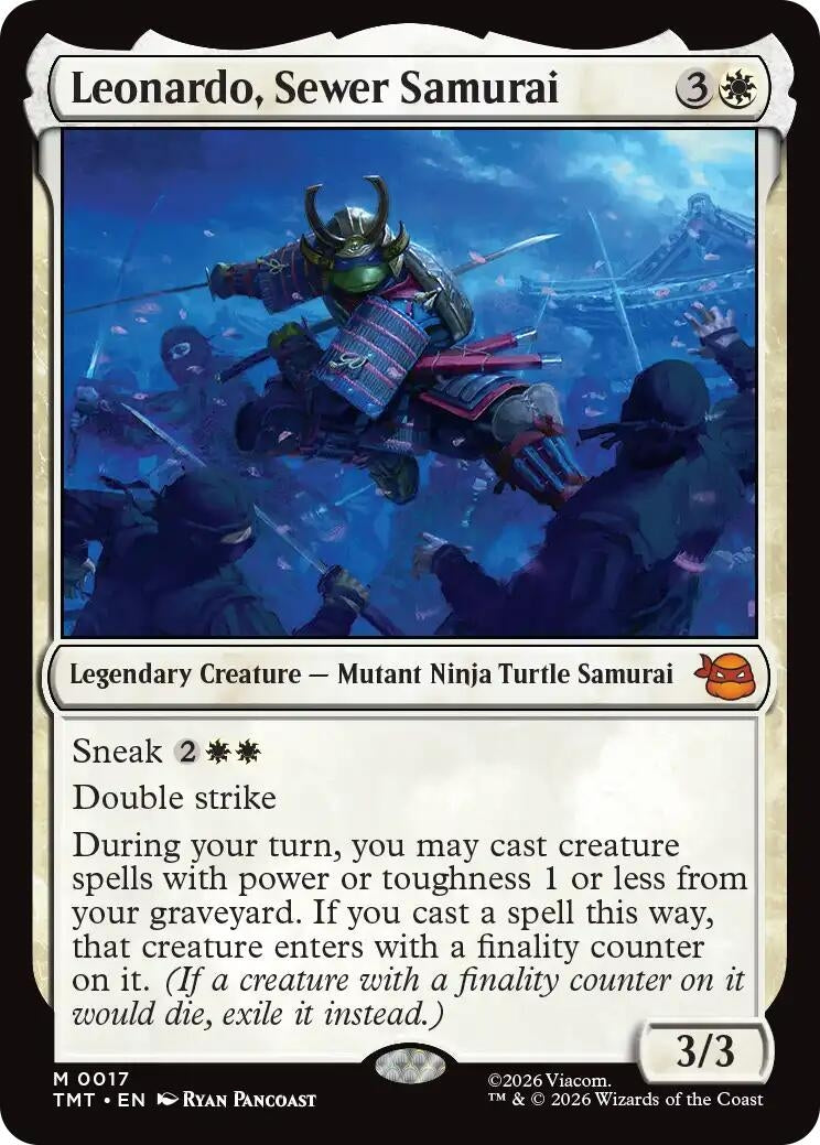 Image for Leonardo, Sewer Samurai (17) (TMT) - Magic: The Gathering