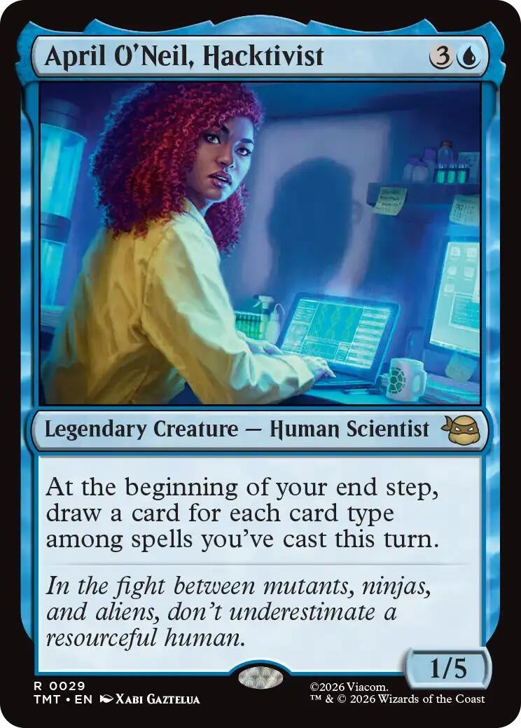 Image for April O'Neil, Hacktivist (29) (TMT) - Magic: The Gathering