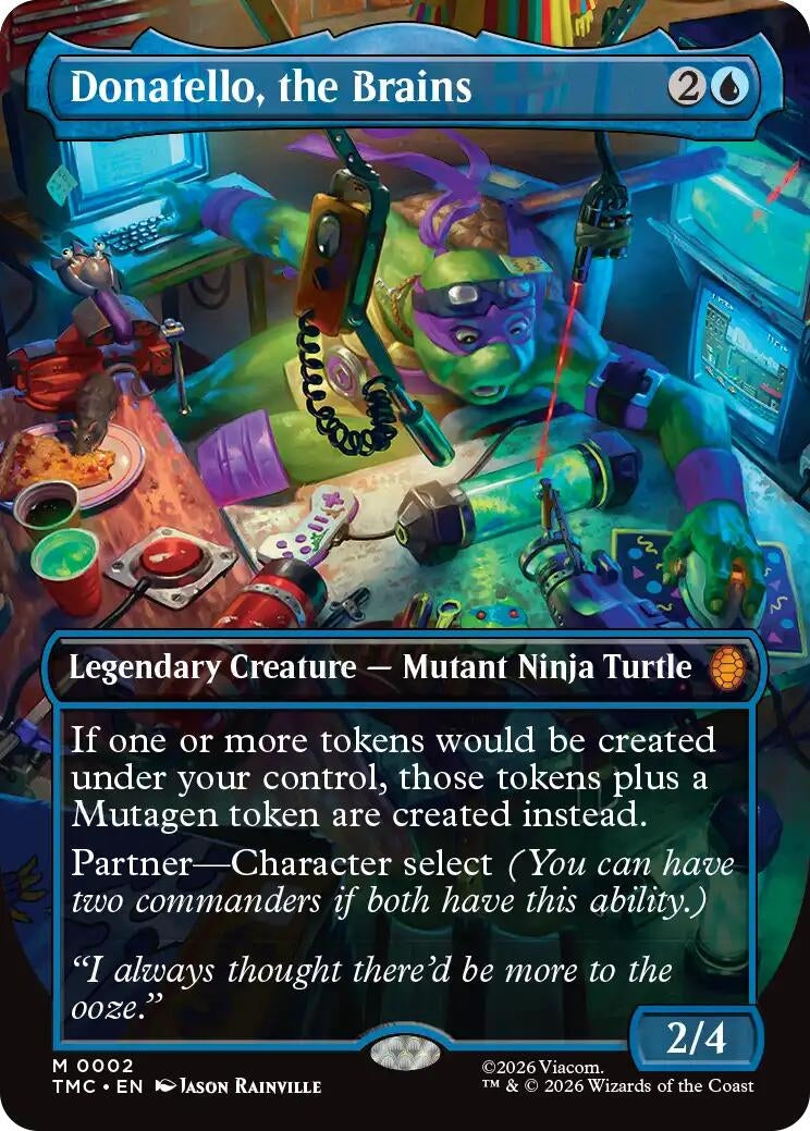 Image for Donatello, the Brains (0002) (Borderless) (2) (TMC) - Magic: The Gathering