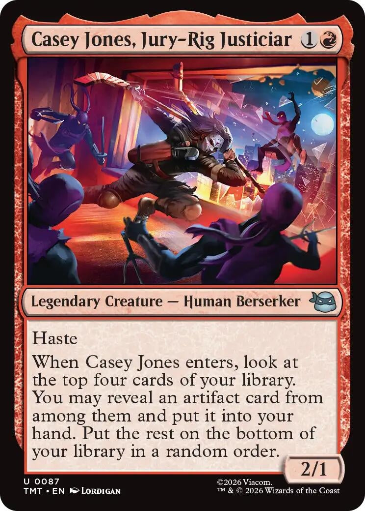 Image for Casey Jones, Jury-Rig Justiciar (87) (TMT) - Magic: The Gathering