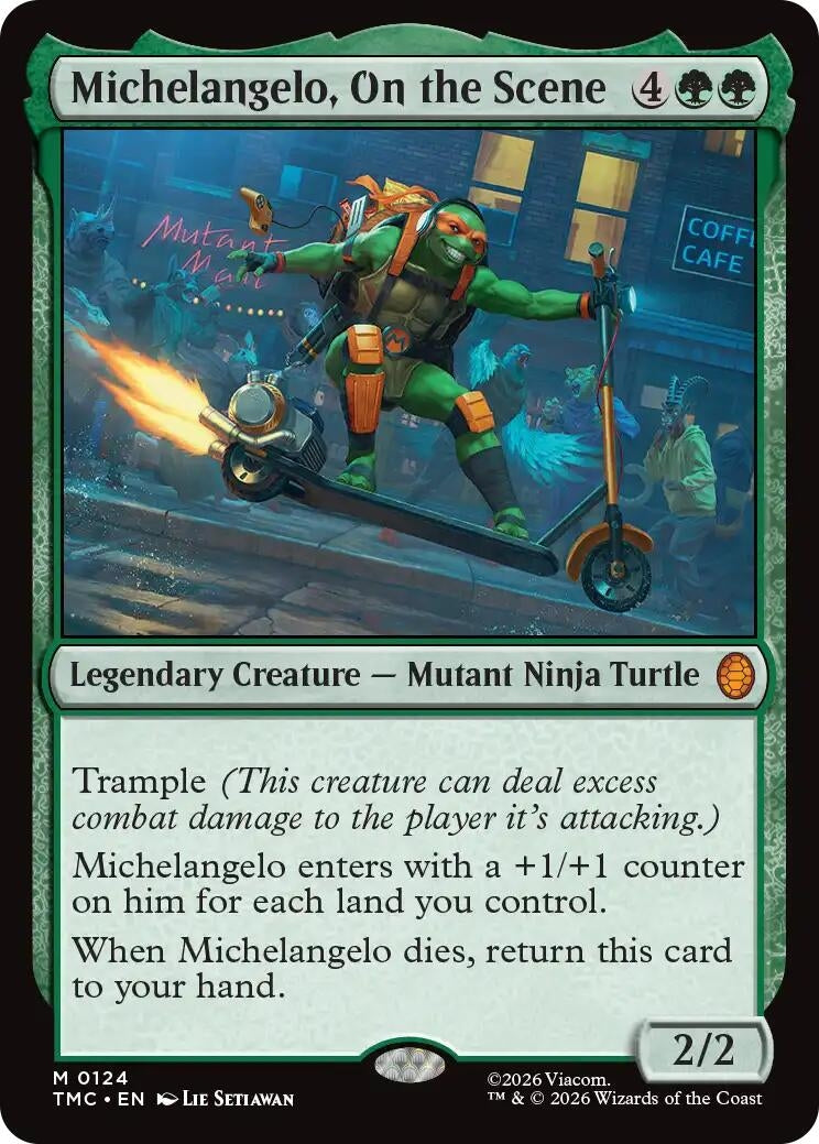 Image for Michelangelo, On the Scene (124) (TMC) - Magic: The Gathering