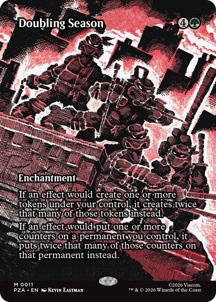 Image for Doubling Season (Borderless) (11) (PZA) - Magic: The Gathering