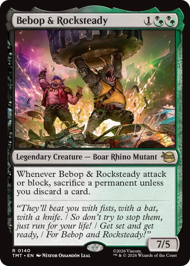 Image for Bebop & Rocksteady (140) (TMT) - Magic: The Gathering