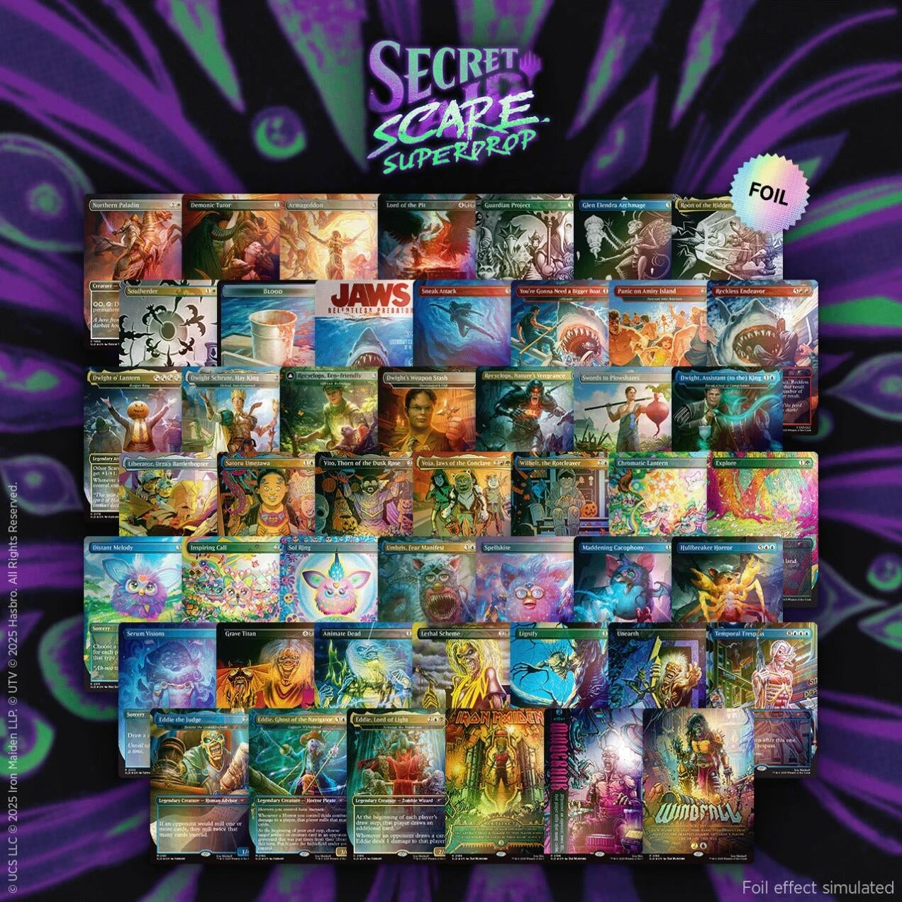 Image for Secret Lair Drop: Secret Scare Superdrop: Eddie's Metal As Hell All Foil Bundle - Magic: The Gathering