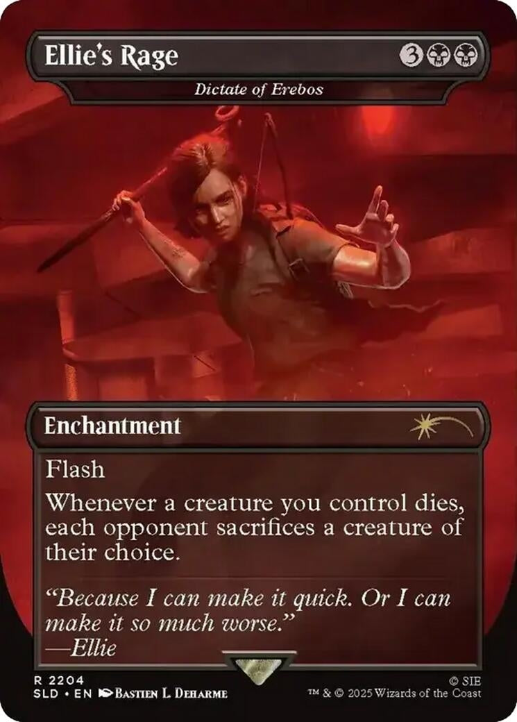 Image for Ellie's Rage - Dictate of Erebos (2204) (SLD) - Magic: The Gathering