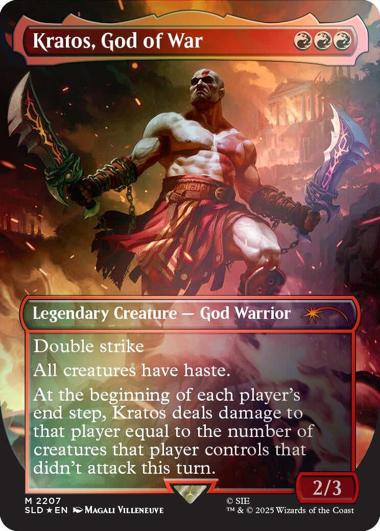 Image for Kratos, God of War (Rainbow Foil) (2207) (SLD) - Magic: The Gathering