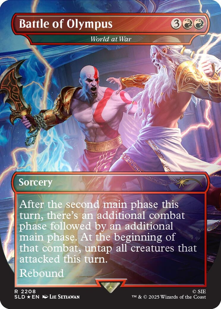 Image for Battle of Olympus - World at War (Rainbow Foil) (2208) (SLD) - Magic: The Gathering