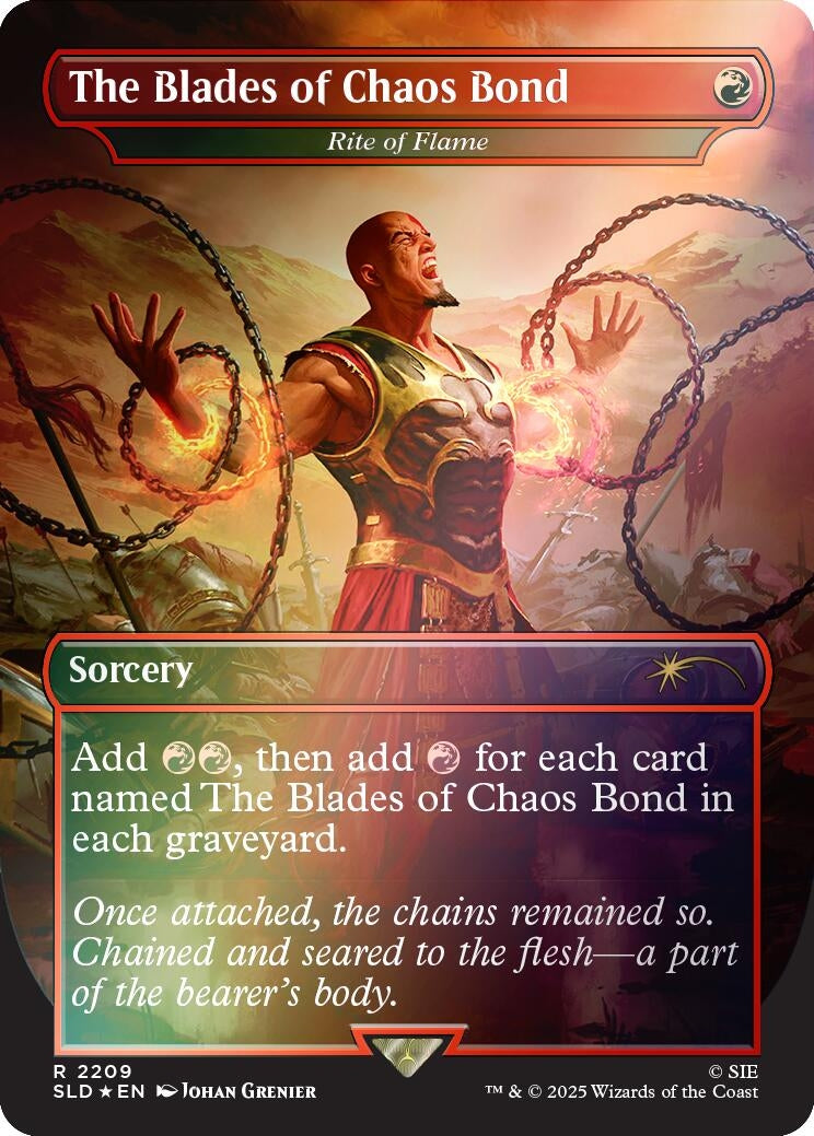 Image for The Blades of Chaos Bond - Rite of Flame (Rainbow Foil) (2209) (SLD) - Magic: The Gathering