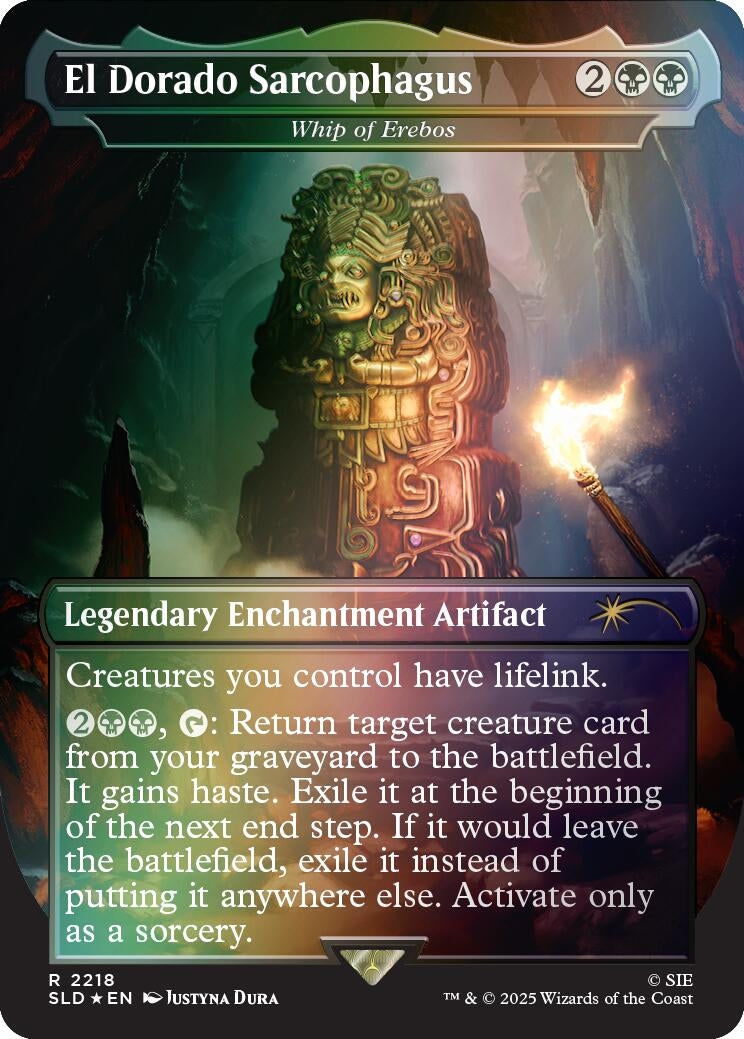 Image for El Dorado Sarcophagus - Whip of Erebos (Rainbow Foil) (2218) (SLD) - Magic: The Gathering
