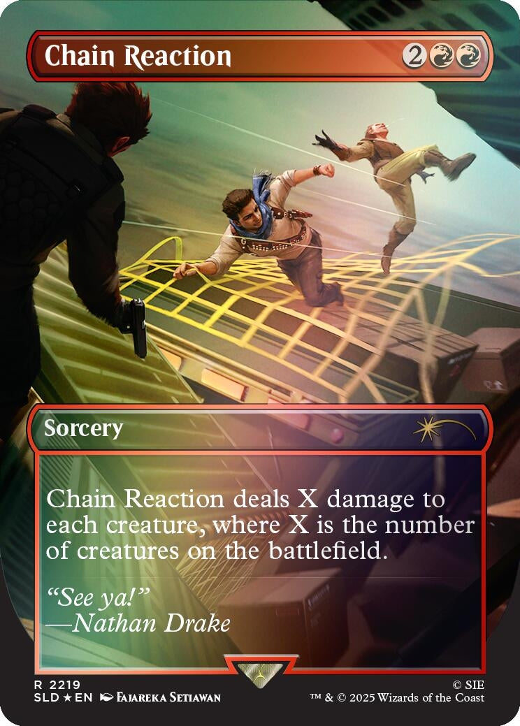 Image for Chain Reaction (Rainbow Foil) (2219) (SLD) - Magic: The Gathering