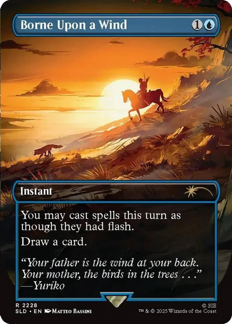 Image for Borne Upon a Wind (2228) (SLD) - Magic: The Gathering