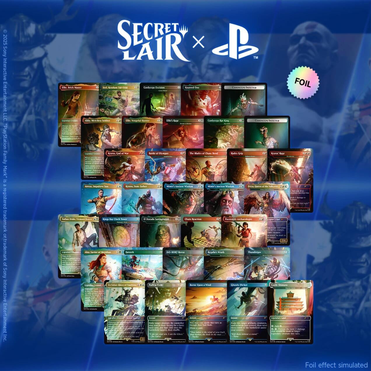 Image for Secret Lair x Playstation Superdrop: Foil Trophy Bundle - Magic: The Gathering