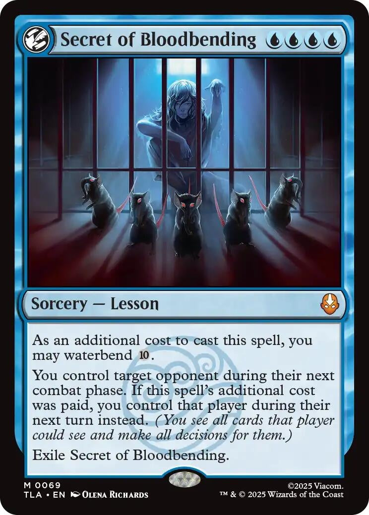 Image for Secret of Bloodbending (69) (TLA) - Magic: The Gathering