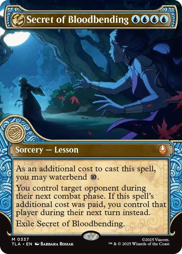 Image for Secret of Bloodbending (Showcase) (337) (TLA) - Magic: The Gathering