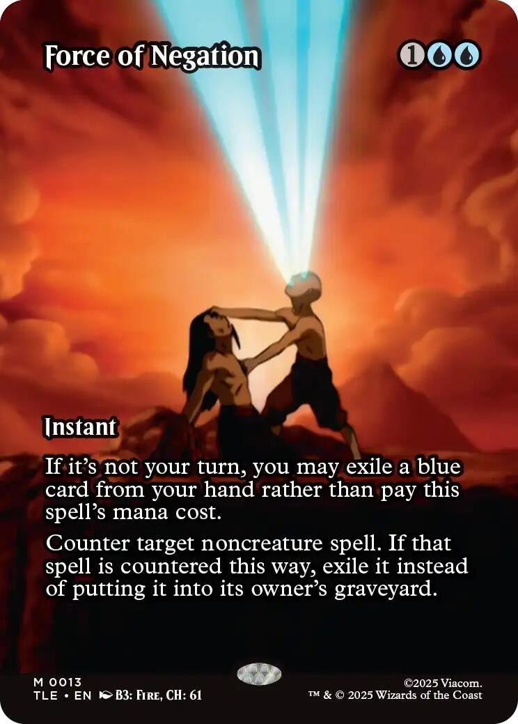 Image for Force of Negation (Borderless) (13) (TLE) - Magic: The Gathering