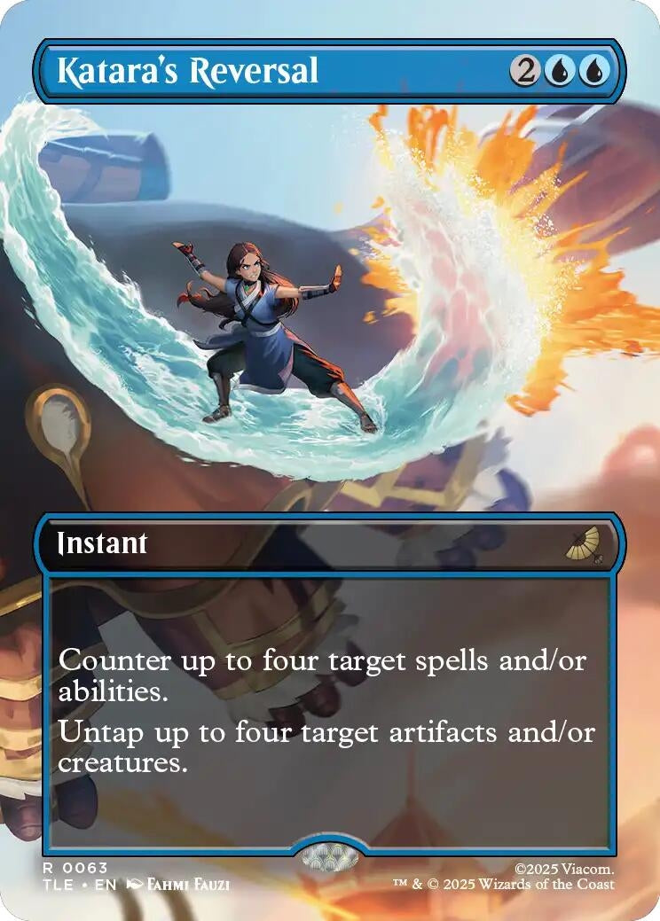Image for Katara's Reversal (Borderless) (63) (TLE) - Magic: The Gathering