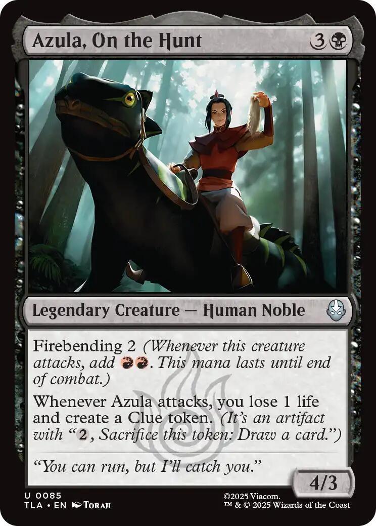 Image for Azula, On the Hunt (85) (TLA) - Magic: The Gathering